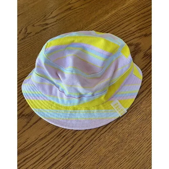 Frankie's Bikinis Jax Bucket‎ Hat Striped Pastels Size XS/ S NWT - Picture 5 of 5